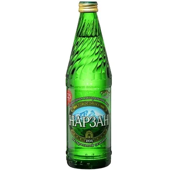 Вода Нарзан минеральная лечебно-столовая природной газации газированная, 500мл