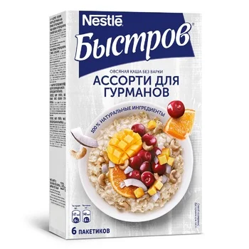 Каша Быстров Гурме ассорти, 6шт х 38г