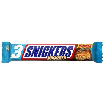 Батончик шоколадный Snickers Криспер, 60г