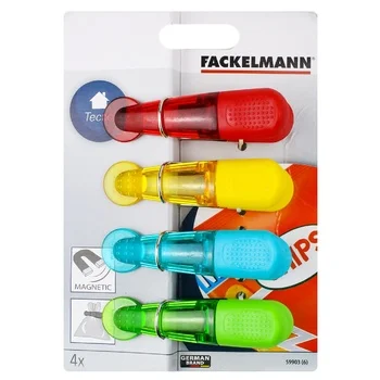 Прищепки Fackelmann с магнитом, 4шт