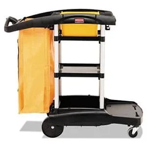 Тележка уборочная Rubbermaid 2х9л, с мешком 128л, FG9T7200BLA