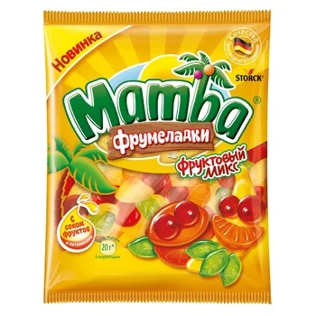 Мармелад жевательный Mamba Фрумеладки Фруктовый микс, 72г