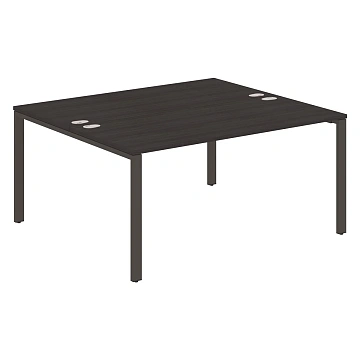 Стол 2-х местный XS6WST 1614 Дуб Юкон Модерн/Антрацит 1600х1400х750 XTEN-S60