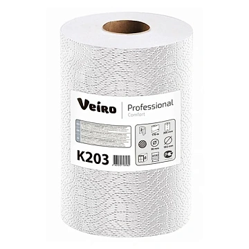 Полотенца бумажные рулонные 150 м, VEIRO (Система H1) COMFORT, 2-слойные, белые, КОМПЛЕКТ 6 рулонов,