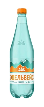 Вода Эдельвейс минеральная газированная, 1л