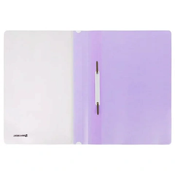 Скоросшиватель пластиковый BRAUBERG 'Pastel' А4, 130/180 мкм, лиловый, 270456