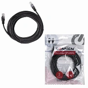 Кабель (патчкорд) UTP 5E категория, RJ-45, 5 м, SONNEN, для подключения Интернета по локальной сети