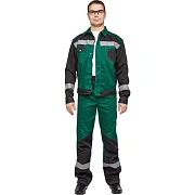 Костюм летний муж л21-КБР зел/чер (р.48-50) 182-188 (серия Л)