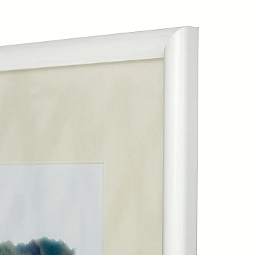 Рамка с паспарту, пластик, 30х40, белый цвет 500П