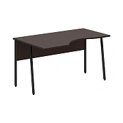 Стол прямой СА-2P(L) Венге Магия/Черный 1400х900х755 IMAGO PLUS