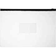 Папка-конверт на молнии zip Attache А4 плотн 150 мкм, 5шт/уп прозрачня