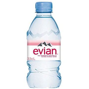 Вода негазированная минеральная EVIAN 0,33 л, 13860