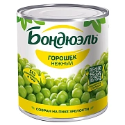 Горошек зеленый Бондюэль Нежный, 800г
