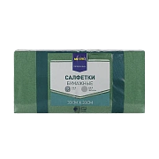 Салфетки бумажные Metro Professional 33x33см, 250шт, 2 слоя, зеленые