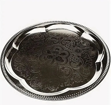 Поднос круглый Aro d=35см, хромированный