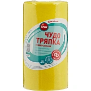 Салфетки хозяйственные ЧУДО ТРЯПКА вискоза 120г/м2, 25х23см, 33л/рул