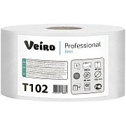 Туалетная бумага Veiro Professional Basic T102, в рулоне, 200м, 1 слой, белая