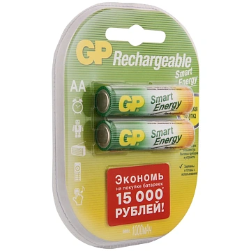 Аккумулятор GP AA (HR06) 1000mAh 2шт/уп