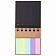 Закладки клейкие в книжке BRAUBERG PASTEL 200 штук: 50х15 мм 5 цветов х 25 листов, 50х75 мм 3 цвета х 25 листов, 115582
