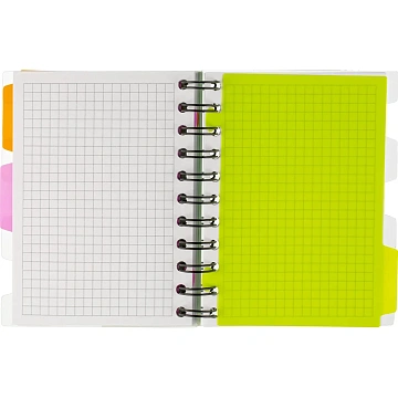 Бизнес-тетрадь 140л,кл,А6,SPIRAL BOOK Салатовый,евросп,обл.пл,раздел.84114