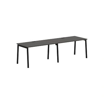 Стол 2-х местный ELWST 2780 Мокко/Черный 2726х800х750 EDIS