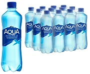Вода питьевая Aqua Minerale газ, 500мл, ПЭТ х 12шт