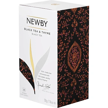 Чай Newby Черный чай с Чабрецом 25 пакетиков
