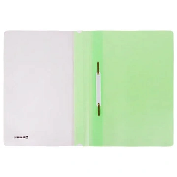 Скоросшиватель пластиковый BRAUBERG 'Pastel' А4, 130/180 мкм, мятный, 270458