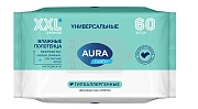 Полотенца влажные 60 шт., XXL, AURA 'Family', универсальные, 14403