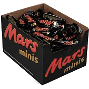 Батончики мини MARS 'Minis' шоколадные с нугой и карамелью в молочном шоколаде, 1 кг, 56730