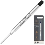 Стержень шариковый объемный Parker 'QuinkFlow Ball Point' черный, 98мм, 1,0мм, метал. корпус, блистер