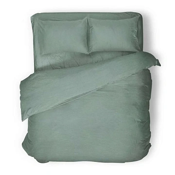 Простыня на резинке Verossa Melange Emerald, 140 х 200см