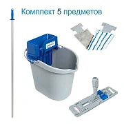 Набор для уборки Росмоп Мини 10л, с рукояткой 140 см, синий