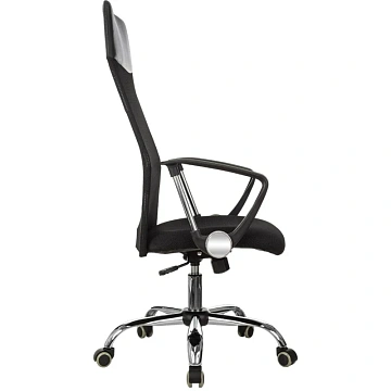 Кресло VB_EChair-508 TTW сетка/ткань/кожзам черный хром