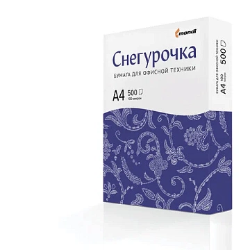 Бумага офисная А4, 80 г/м2, 500 л., марка С, СНЕГУРОЧКА, Россия, 146% (CIE)