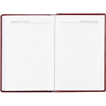 Ежедневник недатированный бордо, А6,100x150, 320стр, Agenda
