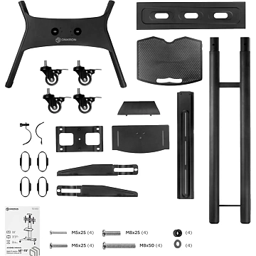 Стойка мобильная Onkron TS1551 чёрная