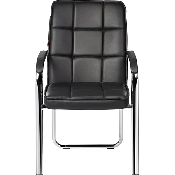 Конференц-кресло BN_TQ_Echair-810 VPU кожзам черный, хром