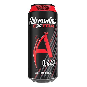 Напиток энергетический Adrenaline Rush Extra, 449мл