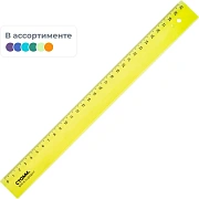 Линейка 30см прозр. NEON Cristal цвет ассорти ЛН-32