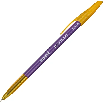 Ручка шариковая неавтомат. Attache Bright colours 0,35мм,син,масл,асс