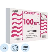 Конверт белый С5 декстрин OfficePost 162х229 100шт/уп/2502
