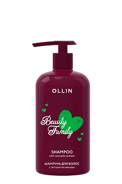 Шампунь Ollin Beauty Family с экстрактом авокадо, 500мл