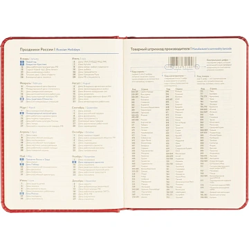 Ежедневник недатированный ATTACHE ClassicА6, 136л, красный