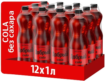 Напиток газированный Добрый Cola, без сахара, 1л