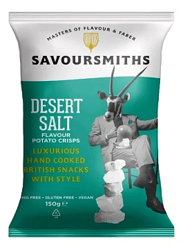 Чипсы Savoursmiths Соль пустыни, 150г