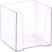 Бокс для бумаги 9х9х9 прозрачный ПЛ41