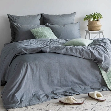 Пододеяльник Verossa Melange Indigo, 148 х 215см