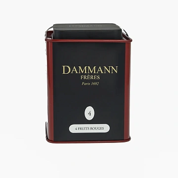 Чай Dammann Freres 4 красных фрукта черный, 100г