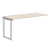 Стол промежуточный XIQST 1670 Бук Тиара/Алюминий 1600х1400х750